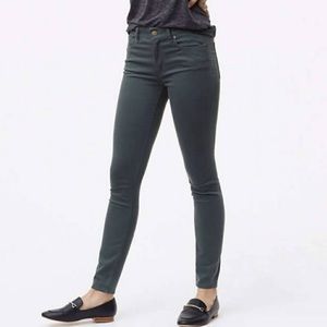 LOFT Five Pocket Legging Pants in Sateen, Autumn Sage